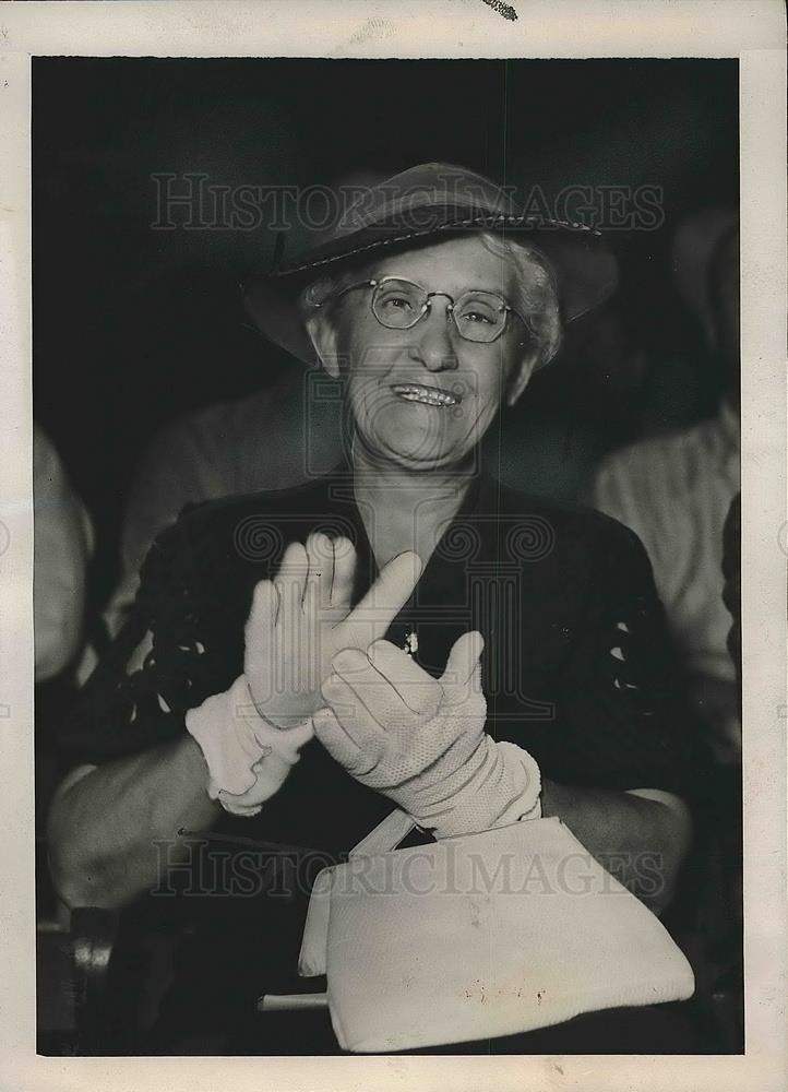 1937 Press Photo Miss Lucy Smooth,Kansas Elem. school teacher - Historic Images