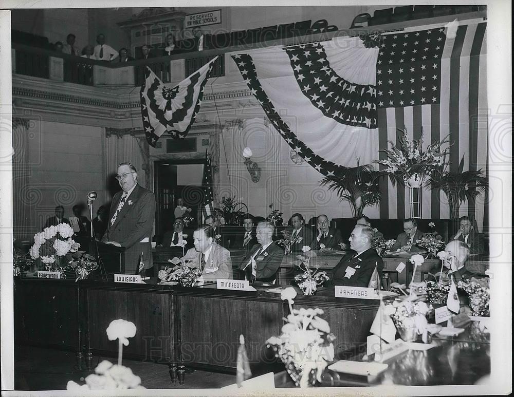 1946 Press Photo Gov. Robert Kerr, Gov. James Davis, Gov. Edward Martin - Historic Images