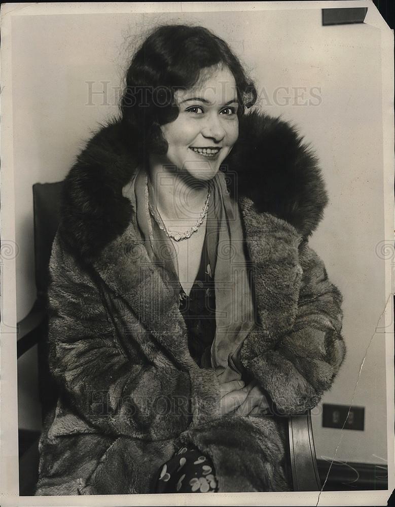 1930 Press Photo Rosemary Johnson,ex coed of Univ of Ill divorcing husband - Historic Images