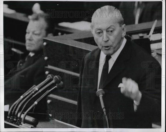 1970 Press Photo Willy Brandt Kurt Georg Kiesinger - neb13702 - Historic Images