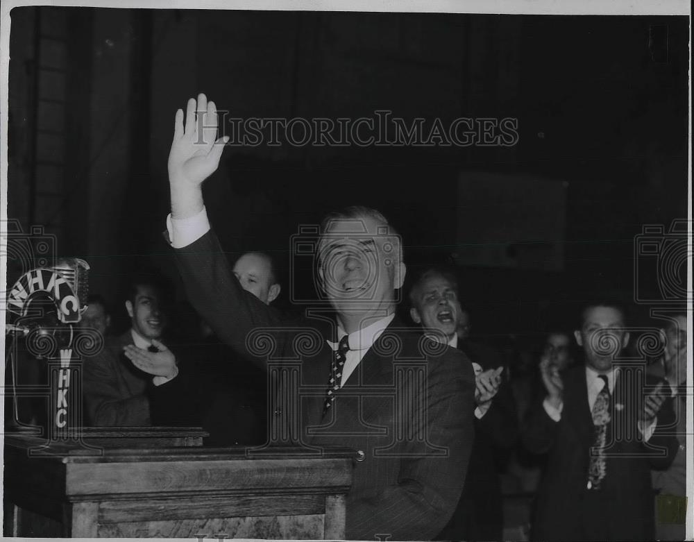 1948 Press Photo Henry Wallace Opens Presidential Campaign In Ohio Central High - Historic Images