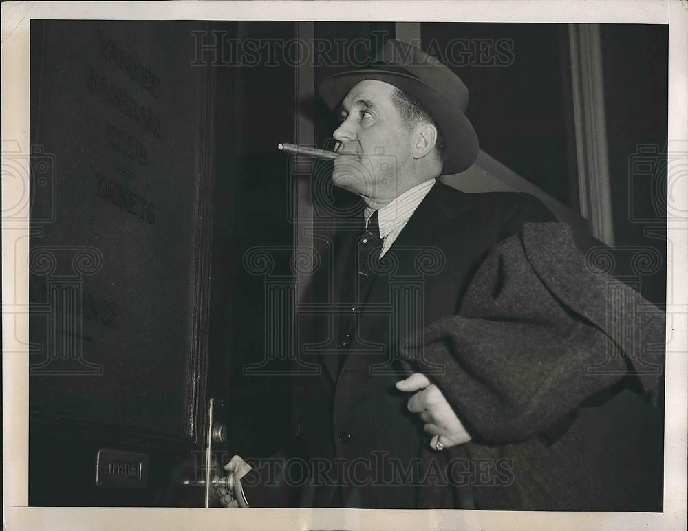 1941 Press Photo Joe McCarthy Manager New York Yankees Attends MLB Dinner - Historic Images