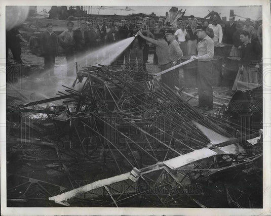 1941 Press Photo Samuel Hughey, 21, wrecked his experimental plane - neb12907 - Historic Images