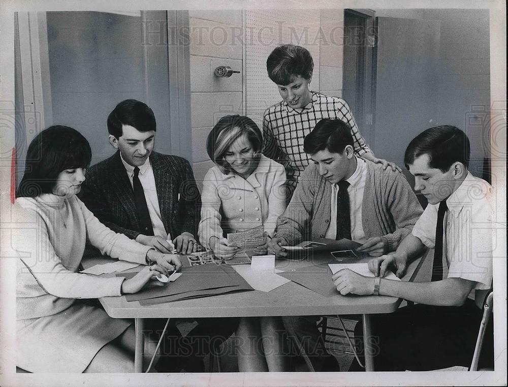 1968 Press Photo Mentor HS in Ckleveland, B Murphy,D Mitchell,J Gross,B Widder - Historic Images