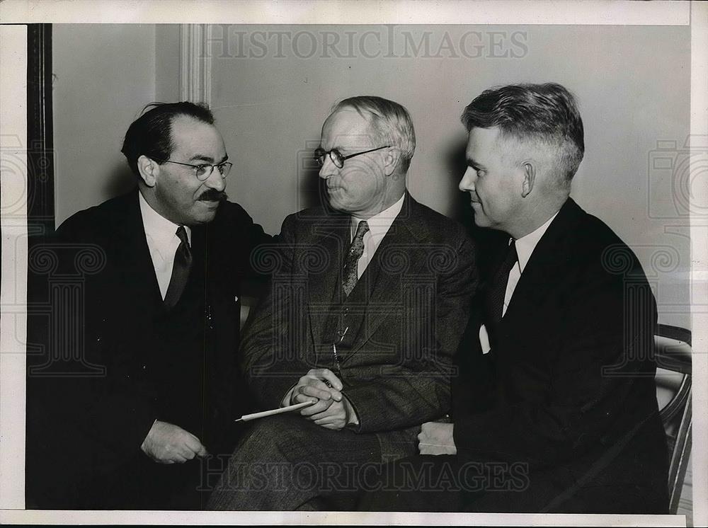 1938 Press Photo Dr Greg Zilboorg,Carl Kelsey,HL Chiles, U of PA. research - Historic Images