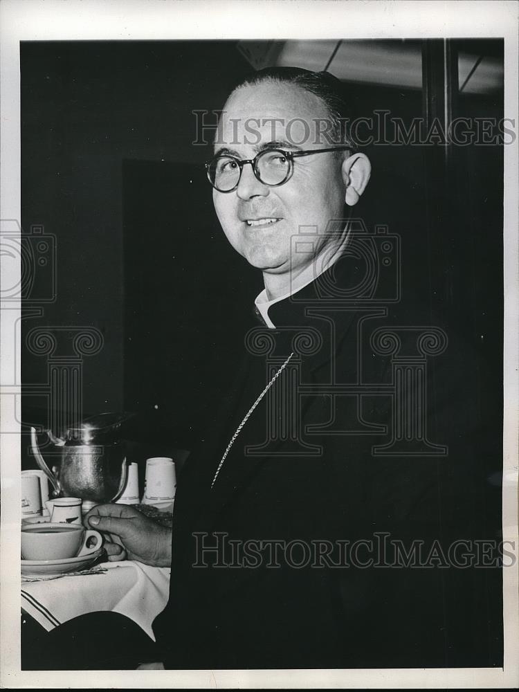 1946 Press Photo Victor Foley Catholic Bishop Of Fiji Island Whose HQ Is in Suva - Historic Images