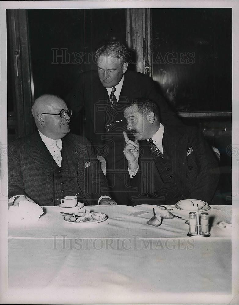 1937 Press Photo William Chadbourne, Bruce Barton, &amp; Ken Simpson - Historic Images