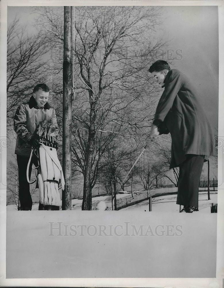 1952 Press Photo Thomas Tad JOnes Manitowoc Exchange Students - Historic Images