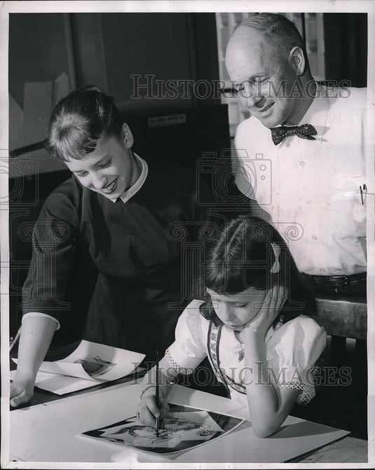 Press Photo Karen Anne Fire, 9, won 1st prize National Newspaper Comics Contest - Historic Images