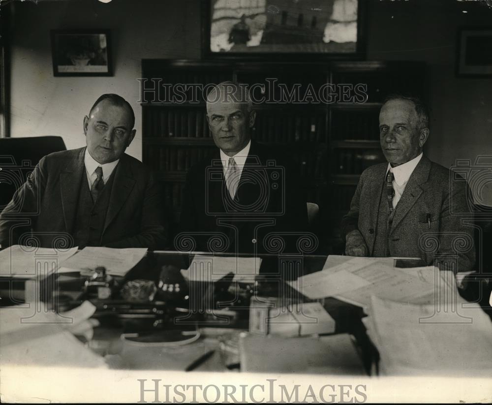 1925 Press Photo Dept of Labor apointees WF Husband,RC Waite,Rep HE Hull - Historic Images