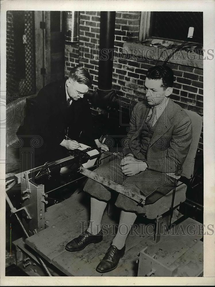 1931 Press Photo H.M. Jacklin, Professor at Purdue Univ. with W.P. White - Historic Images