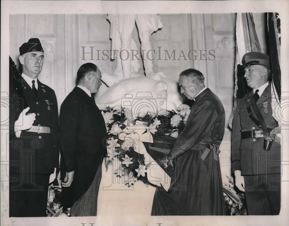 1937 Press Photo Frederick H, Prince Jr., Reverend James E Freeman, St. Johns - Historic Images