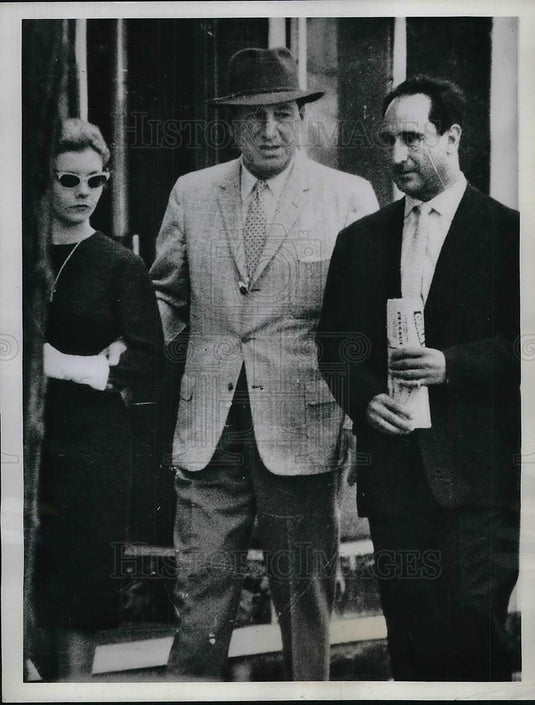 1962 Press Photo Juan Peron Isabella Martizen in Madrid Spain - Historic Images