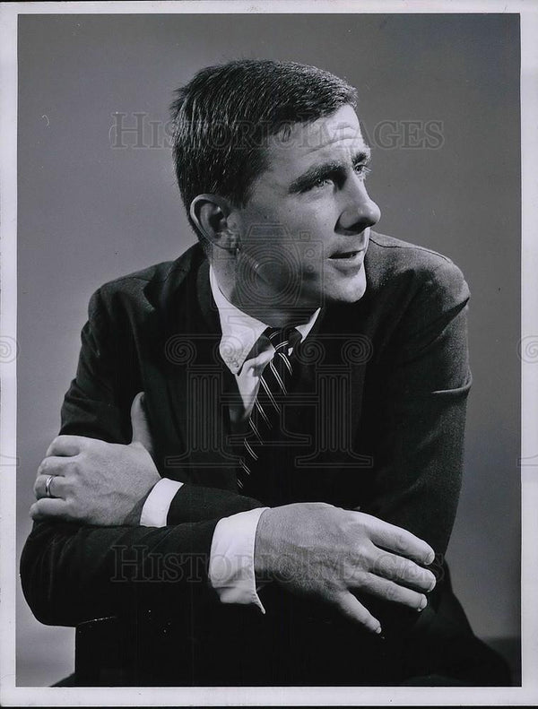 Ted Yates, Journalist 1965 Vintage Press Photo Print - Historic Images