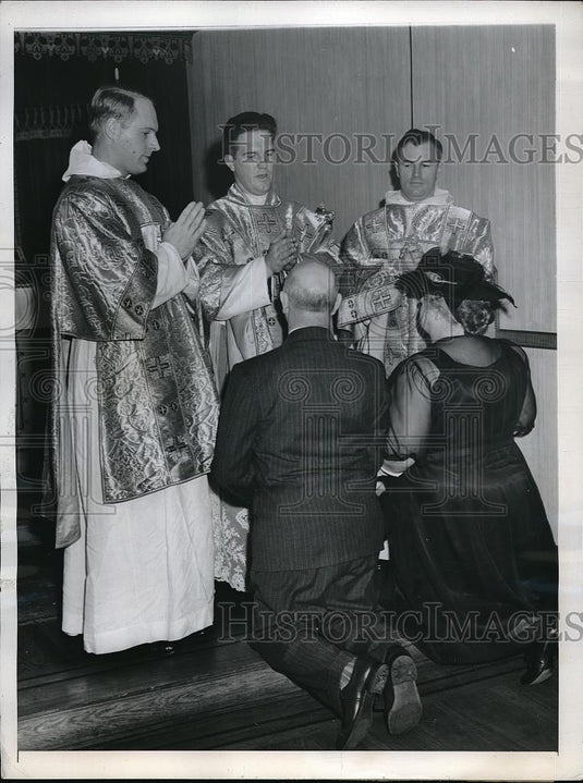 1946 Press Photo NYC, Rev J O'Connell, Rev F O'Connell, Rev D O'Connell - Historic Images
