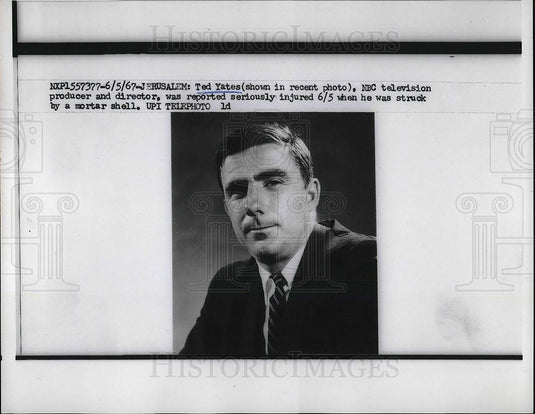 1967 Press Photo Ted Yates NBC Television Producer & Director Reported Injured - Historic Images