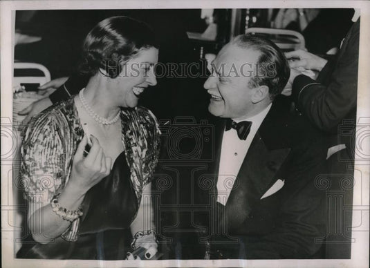 1937 Press Photo NYC, Mrs Henry Gray & Marquis De Polignac - Historic Images
