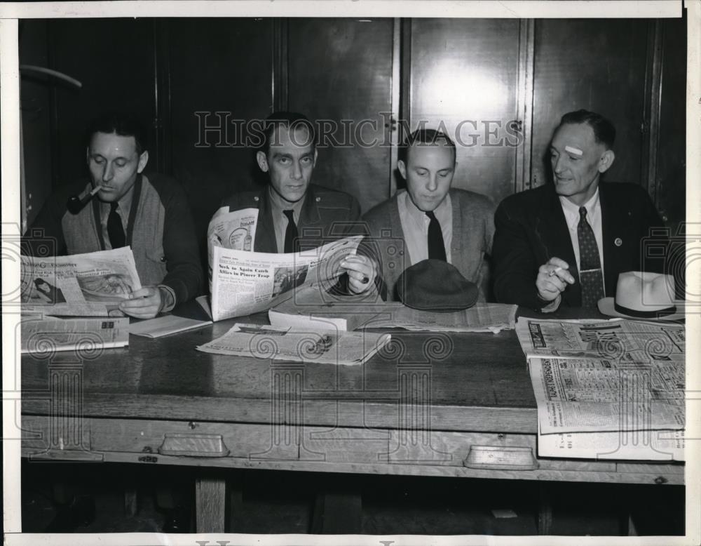 1940 Press Photo George Bisbee, H.P. McElreath, B.M. Boerppler, W. Cadle Police - Historic Images