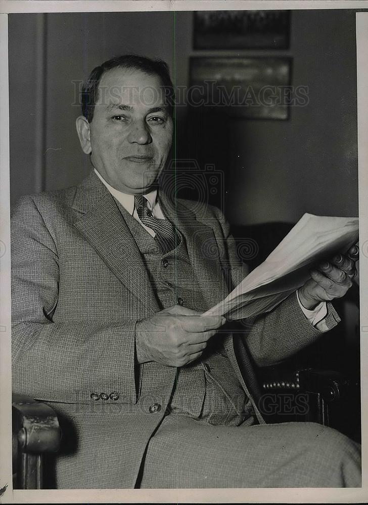 1936 Press Photo Max Zaritsky, Suggests Labor Peace Plan - Historic Images