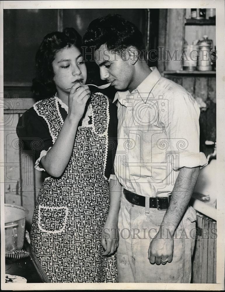 1940 Press Photo Child Bride Faces Court Hearing, Riffugia Perez, I. Hernandez - Historic Images