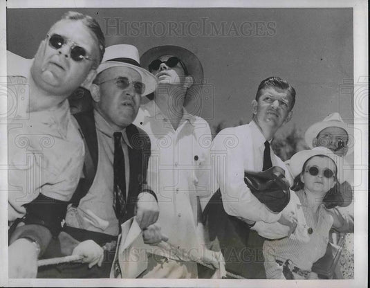 1941 Press Photo Spectators at PGA Tournament at Cherry Hills Golf Course Denver - Historic Images