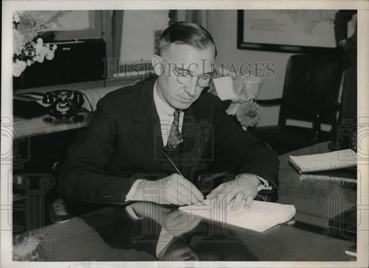 1938 Press Photo Dr F H Hill Cornell prof made Gov Farm Credit Administration - Historic Images