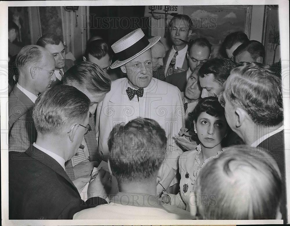 1944 Press Photo Chicago, Ex Gov Dan Moody of Tx at Democratic Natl Convention - Historic Images