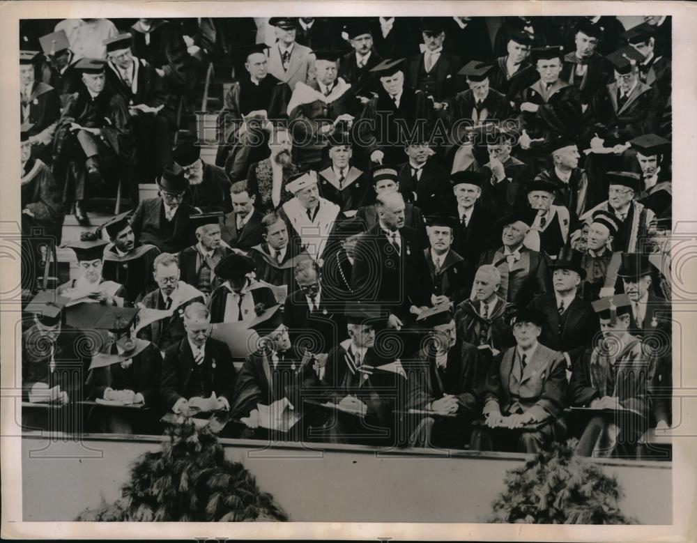 1936 Press Photo Harvard, Johan Hjort of Sweden recieves degree - neb49182 - Historic Images