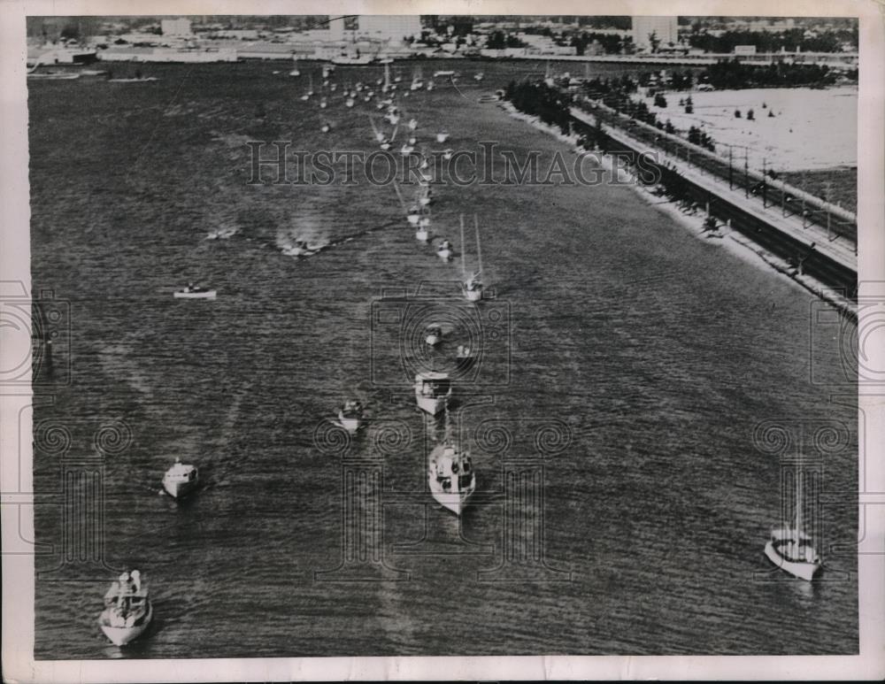 1937 Press Photo Miami, Fla Rod &amp; Reel Club Deep Sea Fishing Tourny - neb49175 - Historic Images