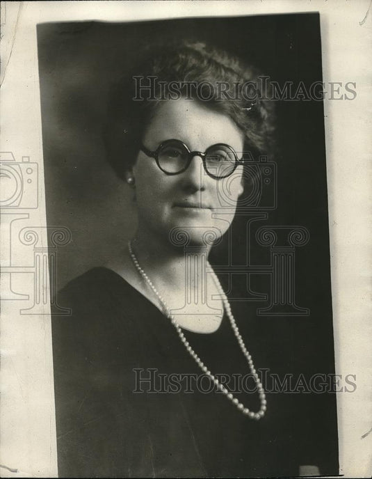 1925 Press Photo Mrs. Jennie McNulty {pstmaster In Wilmington Florida - Historic Images