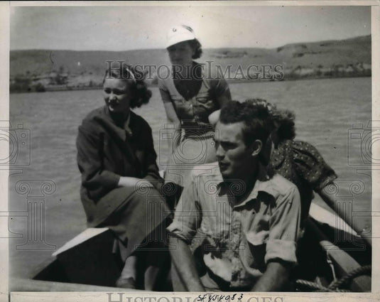 1938 Press Photo Green River, Utah L Jotter,E Colver,E Atkinson, - Historic Images