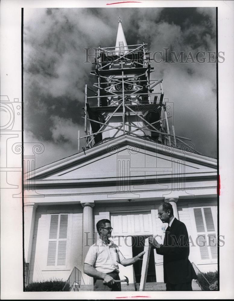 Press Photo United Church of Christ, Cleveland, Ohio Rev F Olson, W Greene - Historic Images