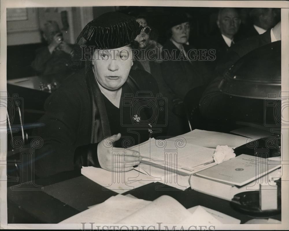 1938 Press Photo Mrs Eleanor Herrick, Natl Labor Relations Board at NYC - Historic Images