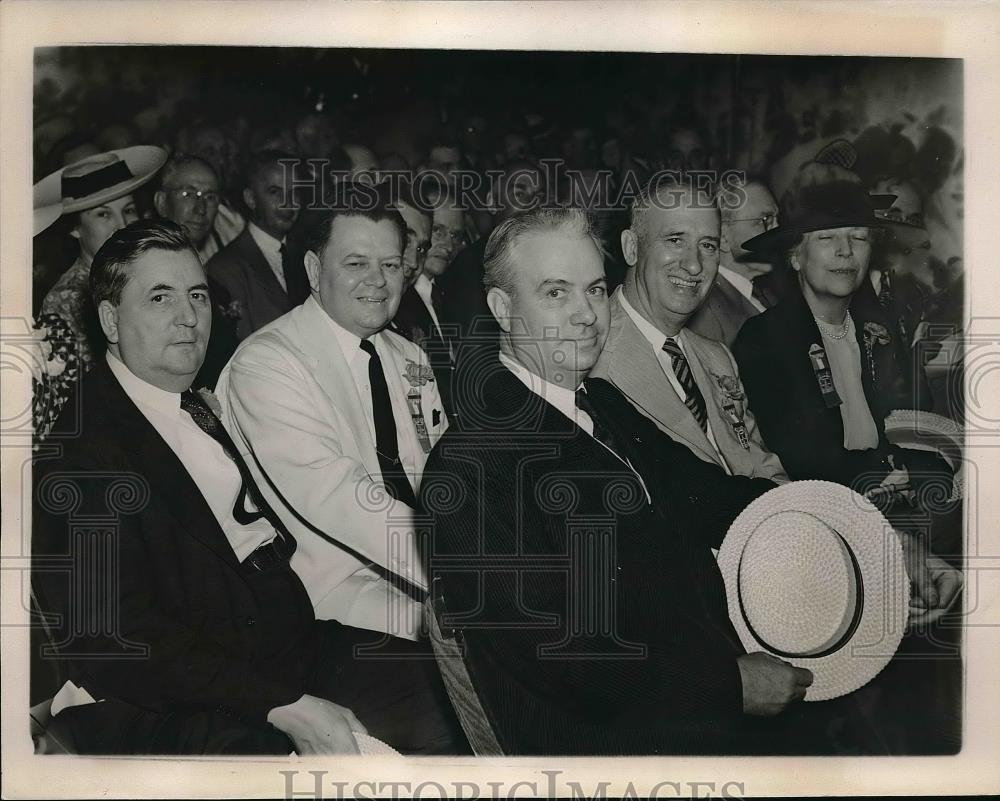 1940 Press Photo Representatives George Bender,Thomas Jenkins,Gov. John Bicker - Historic Images