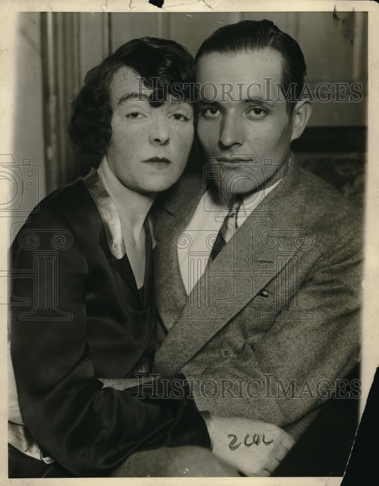 1925 Press Photo Rex Fairbanks And Joyce Desmond Pose - neb47431 - Historic Images