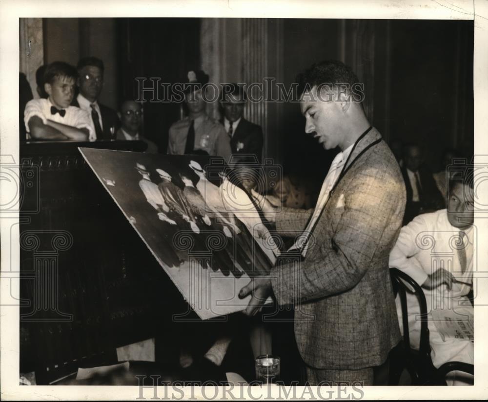 1938 Press Photo Senate Comm.on steel strike Julius Greenfield, photographer - Historic Images