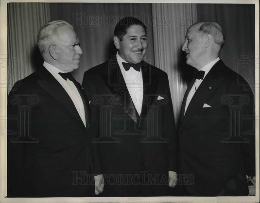 1943 Press Photo Bolivia's E Penranda, E Feely, F Hasler of Pan Amer. Society - Historic Images