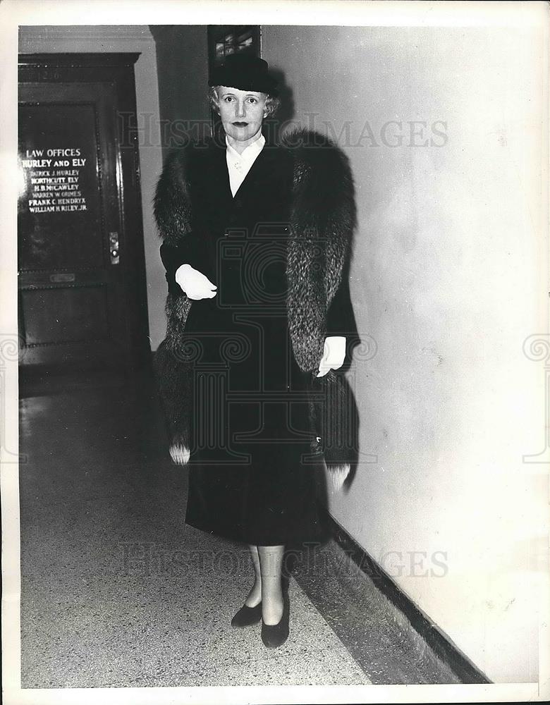 1937 Press Photo Mrs Patrick Hurley, wife of ex Sec of War - Historic Images