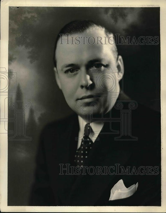 1932 Press Photo Frank T. Jarvis Service Manager For The Chrysler Export Corp. - Historic Images