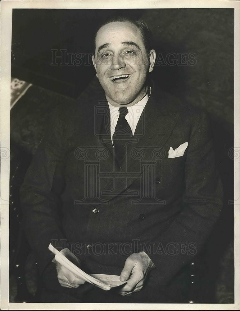 1938 Press Photo Senator Sherman Minton D. of Ind may get Supreme Court seat - Historic Images