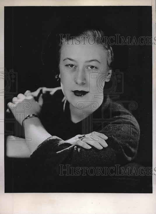 1937 Press Photo Miss Evelyn Johnson The Bride Of Vernon Huffman Former All Star - Historic Images