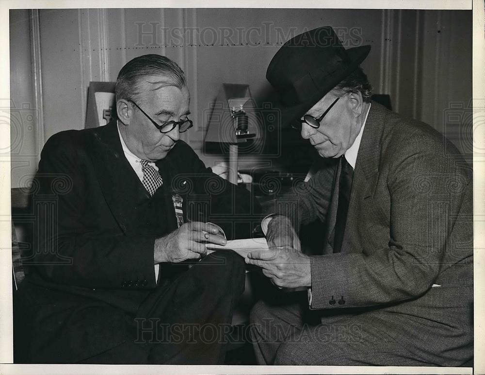 Sen. William Boram and former Sen Dave Reed 1936 Vintage Press Photo ...