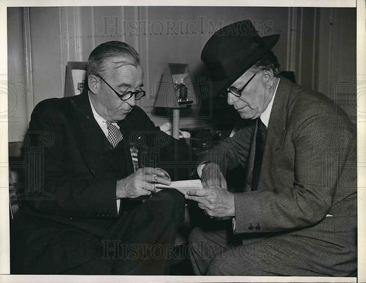 1936 Press Photo Sen. William Boram and former Sen Dave Reed - Historic Images