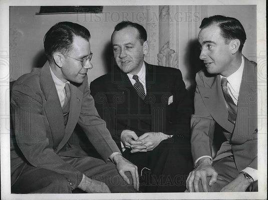 1946 Press Photo Young Republicans, Tom Potter, John G. Adams, Gordon Walker - Historic Images