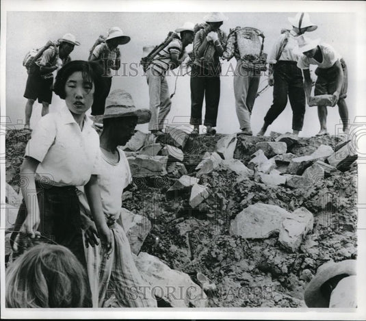 1962 Press Photo Koreans, other youths, at International Work Camp - neb51460 - Historic Images