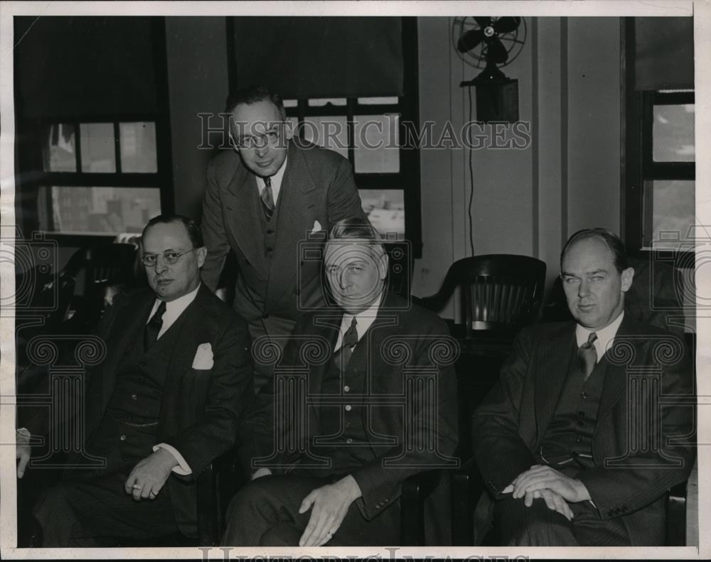 1938 Press Photo Partners Of JP Morgan &amp; Co Appear Before Securities &amp; Exchange - Historic Images