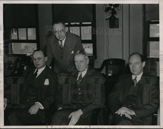 1938 Press Photo Partners Of JP Morgan & Co Appear Before Securities & Exchange - Historic Images