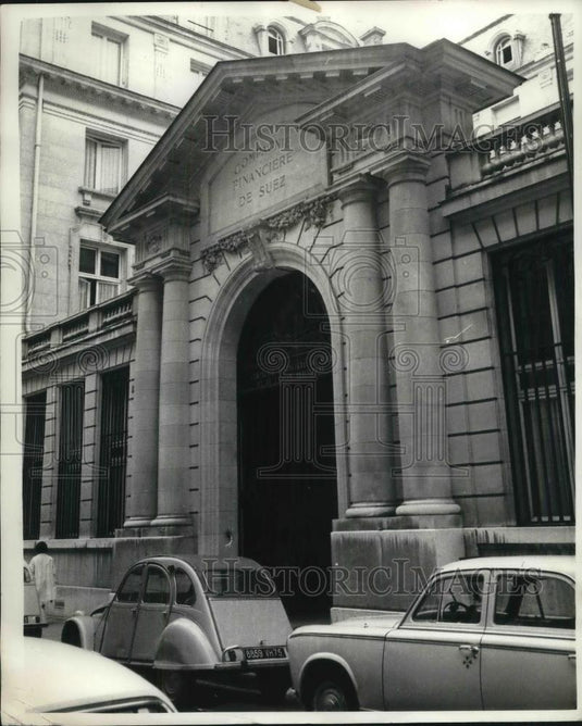1969 Press Photo Entrance To Suez Canal Headquarters In France - neb52315 - Historic Images