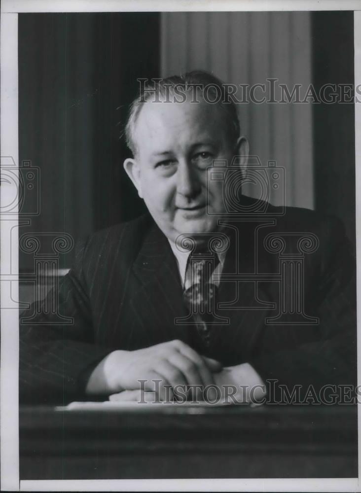 1949 Press Photo Max E. Fechner, Minister of Justice - neb52157 - Historic Images