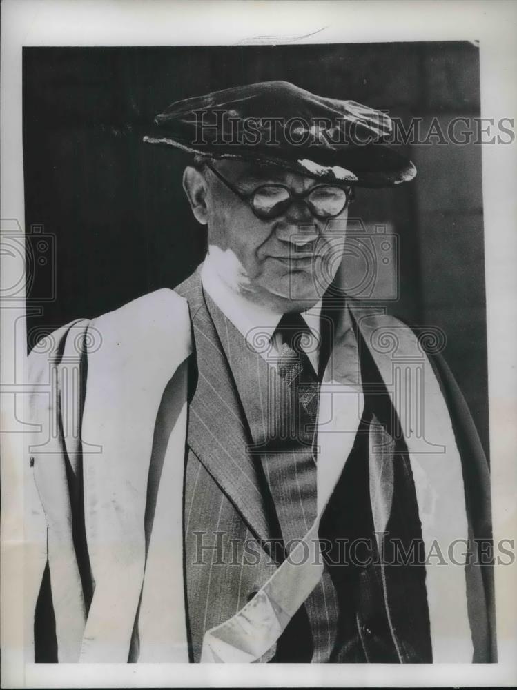 1947 Press Photo Cambridge, England Ernest Bevin, Foreign Minister - Historic Images